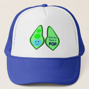 Casquette Prêt pour la pop Baby Boy Pea Blue