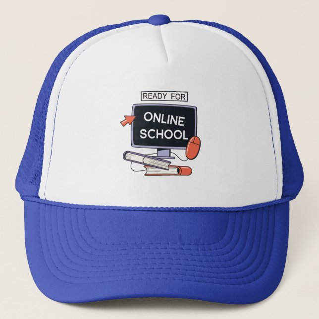 Casquette Prêt pour l'école en ligne (Devant)