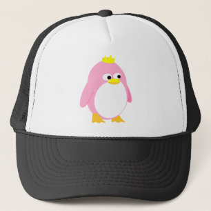 Casquette Pretty Pink Princess Penguin, super mignon dessin 