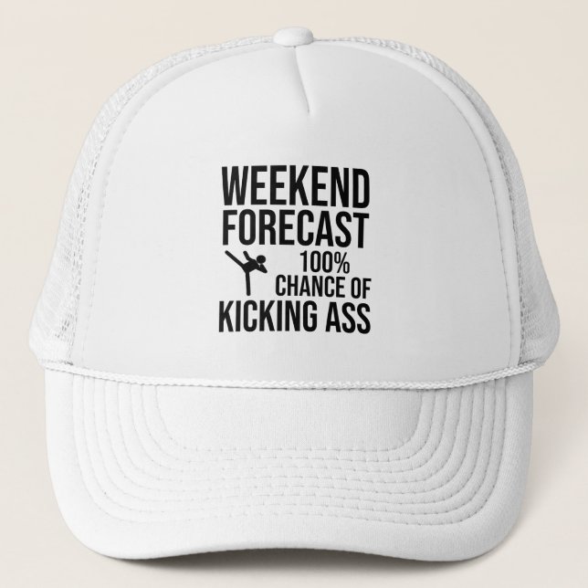 Casquette Prévisions de week-end - 100 % de chances de défon (Devant)