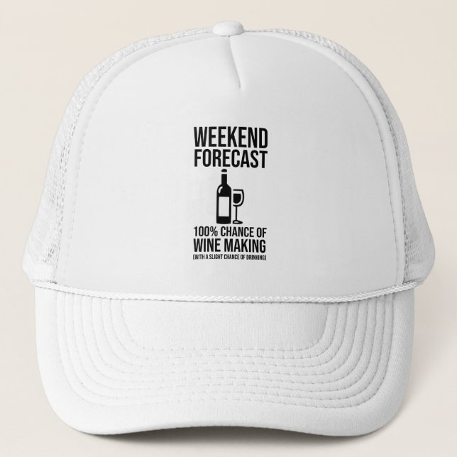 Casquette Prévisions de week-end - 100 % de chances de vinif (Devant)