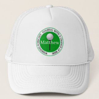 Casquette Prévisions de week-end amusantes balle de golf bas