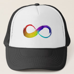 Casquette Pride Symbole d'Inifinité arc-en-ciel Neurodiverg
