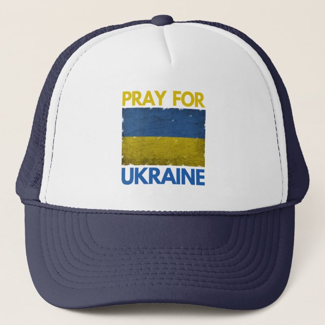 CASQUETTE PRIEZ POUR L'UKRAINE (Devant)