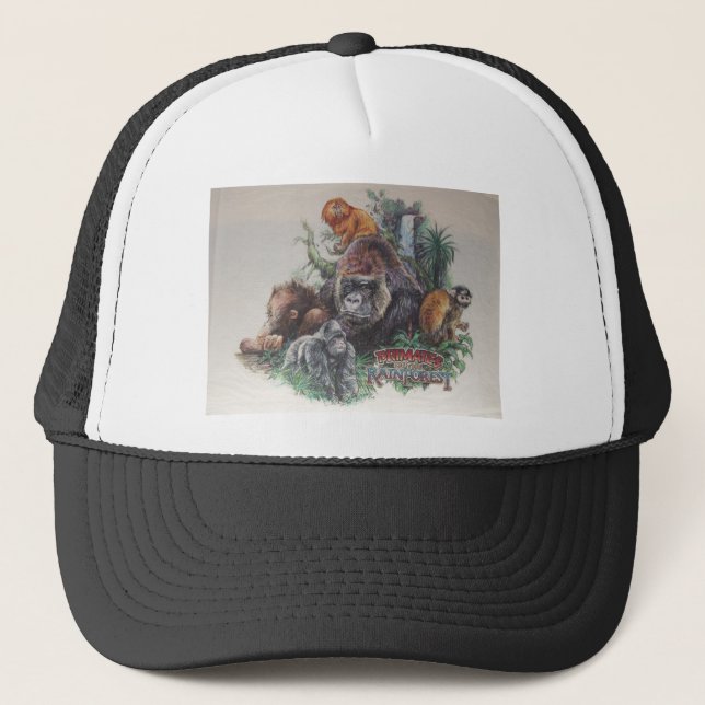 Casquette Primats de la forêt tropicale (Devant)