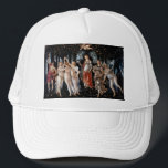 Casquette Primavera Botticelli<br><div class="desc">Primavera de Botticelli. Portrait multi-figuré classique dans la nature. Reproduction d'oeuvres d'art célèbres dans le domaine public.</div>