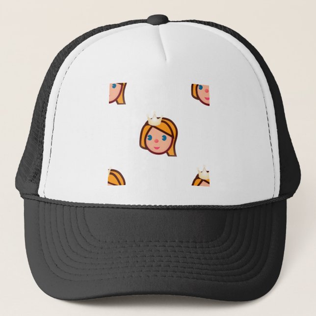 Casquette princesse emoji (Devant)