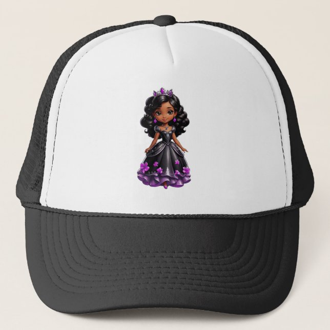 Casquette Princesse noire (Devant)