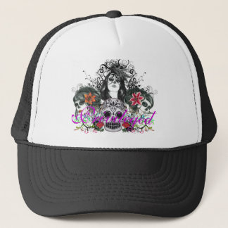 Casquette privilégié de Dia De Los Muertos Trucker