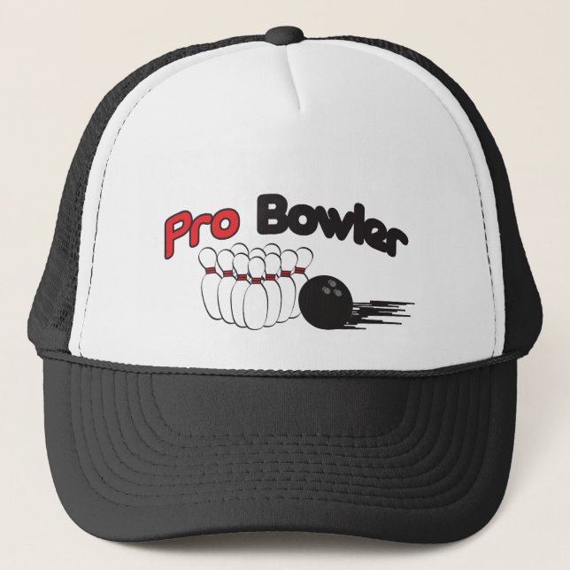 Casquette Pro Bowler Bowling Pin and Ball (Devant)