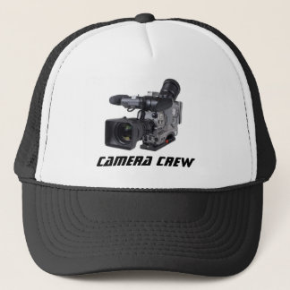 Casquette pro caméra vidéo, équipe de cameramen