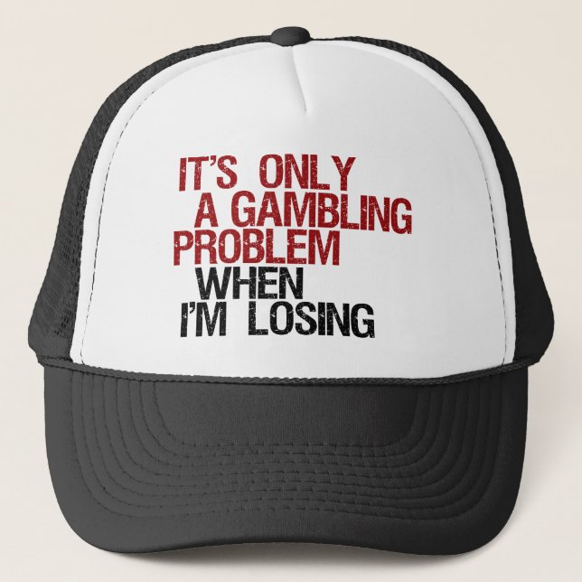 Casquette Problème de jeu (Devant)