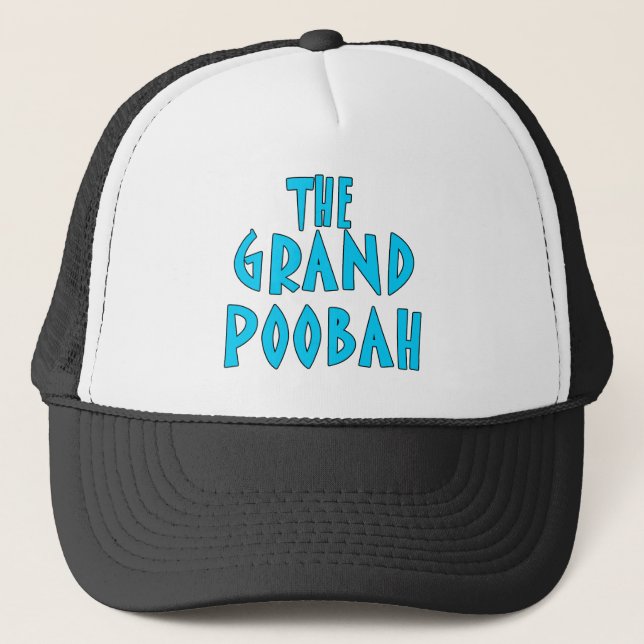 Casquette Produits bleus grands de police de Poobah (Devant)