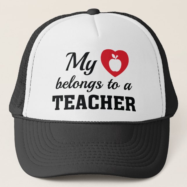 Casquette Professeur Coeur Appartient (Devant)