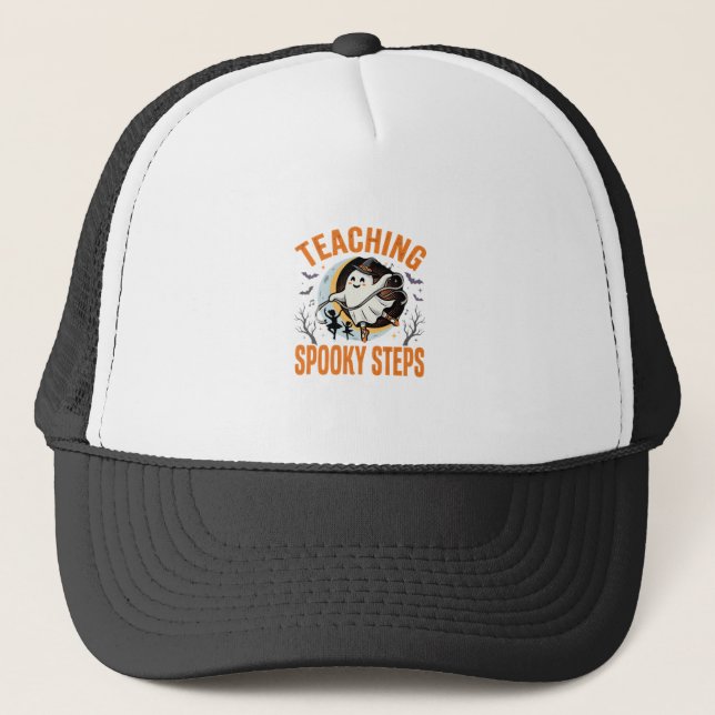 Casquette Professeur de danse Halloween pas effrayants (Devant)