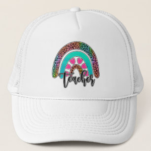 Casquette Professeur Rainbow - Empreinte de léopard coloré
