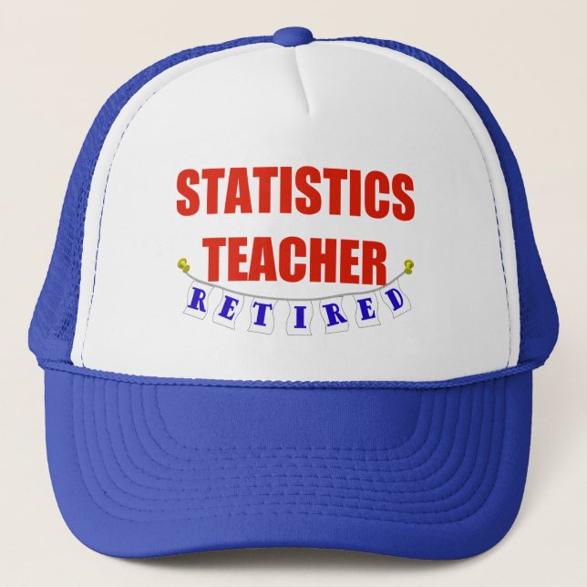 CASQUETTE PROFESSEUR RETRAITÉ DE STATISTIQUES (Devant)