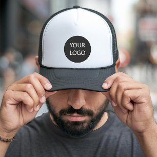 Casquette Professionnel Black Custom Company Logo Entreprise