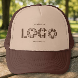 Casquette Promo de logo rectangulaire moderne Brown
