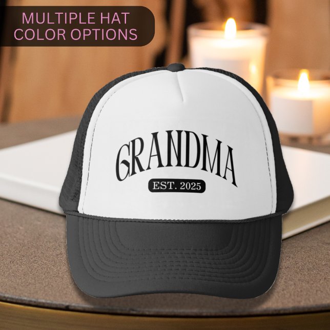 Casquette Promu À Grand-Mère Est 2025 Grand-Mères Amour (Créateur téléchargé)