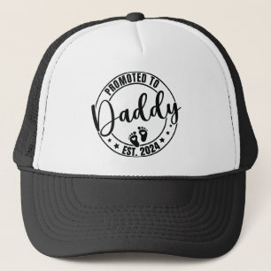 Casquette Promu à papa 2024, Humour drôle Nouveau papa