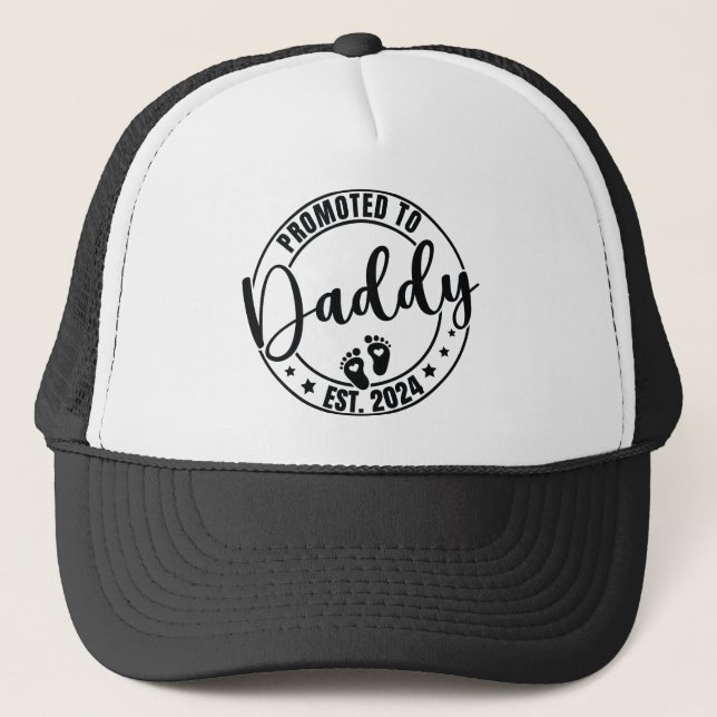 Casquette Promu à papa 2024, Humour drôle Nouveau papa (Devant)