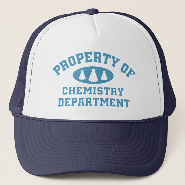 Casquette Propriété Du Département De Chimie (bleu) Casquett (Devant)