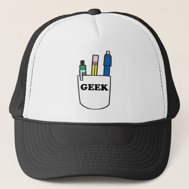 Casquette Protège-poche drôle de GEEK (Devant)