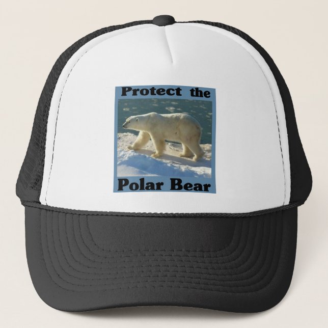 Casquette Protéger l'ours polaire (Devant)
