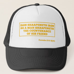 Casquette Proverbes 27:17 Iron Sharpens Fer Christian KJV