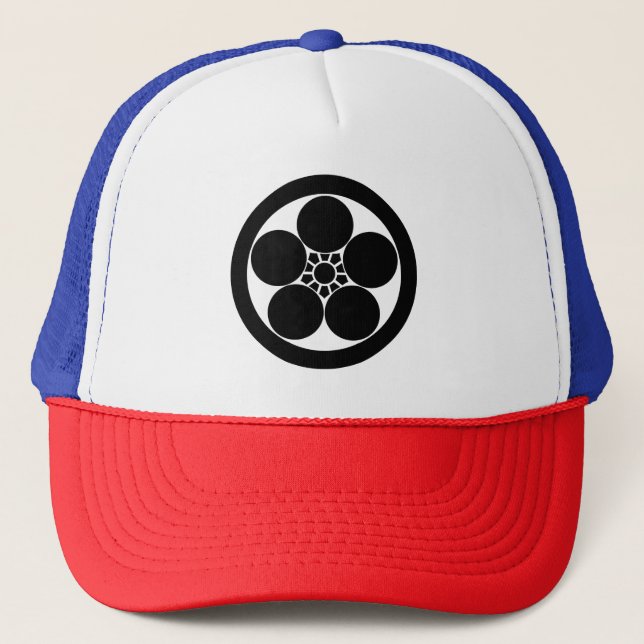 Casquette Prunier umebachi de style dans un cercle (Devant)