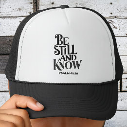 Casquette Psaume 46:10 Soyez Calme et Connaissez l'Écriture