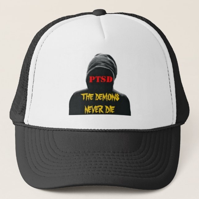 CASQUETTE PTSD : LES DÉMONS NE MEURENT JAMAIS (Devant)