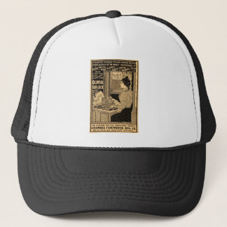 Casquette Publicité de machine à écrire Art nouveau vintage