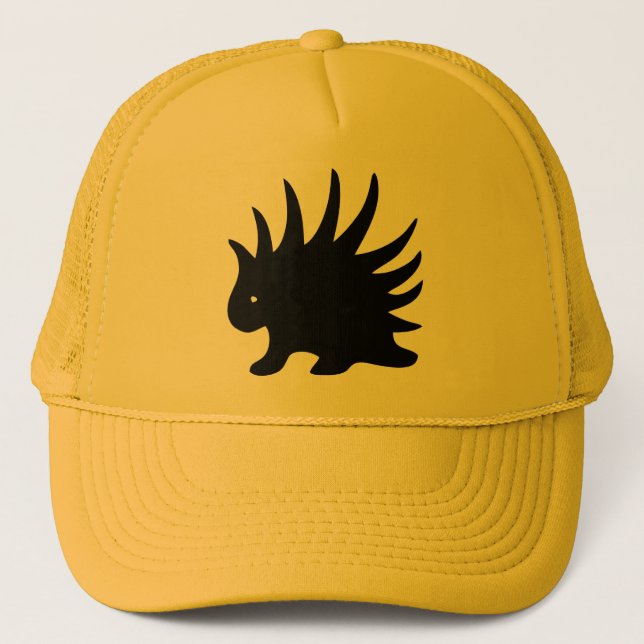 Casquette Puerco-espín Libéral Libertaire de couleur noire (Devant)