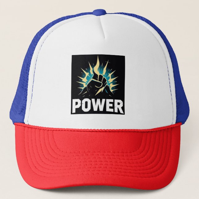 Casquette PUISSANCE D'INCENDIE : Conception graphique en éne (Devant)