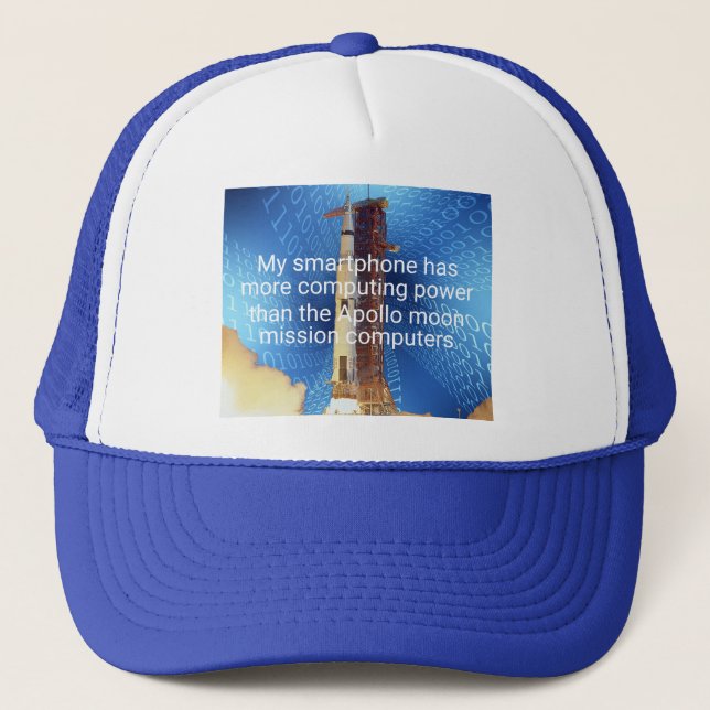 Casquette Puissance informatique Apollo 11 (Devant)