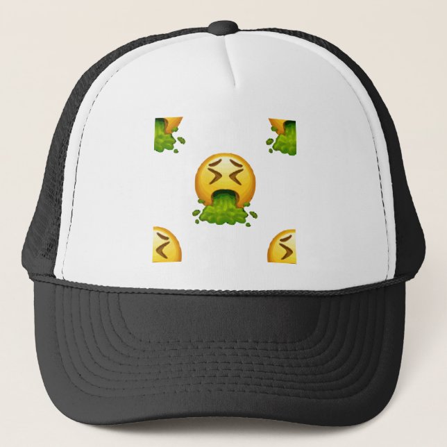 Casquette puking émoji (Devant)