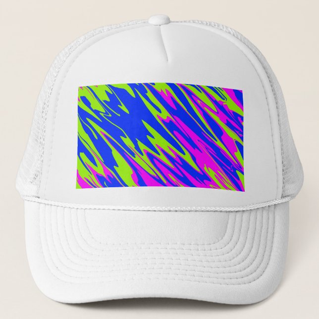 Casquette Pulvériser Paint Pink Lime Blue (Devant)