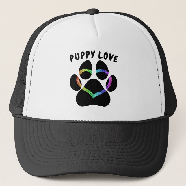 Casquette Puppy Love Rainbow Heart (Devant)