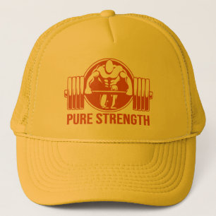Casquette Pure Strength Powerlifting Logo – Gold Edition Gym