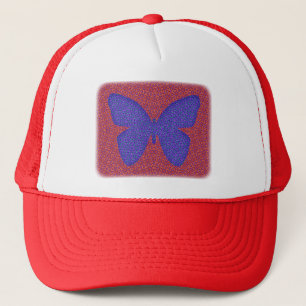 Casquette Purple and Red Butterfly