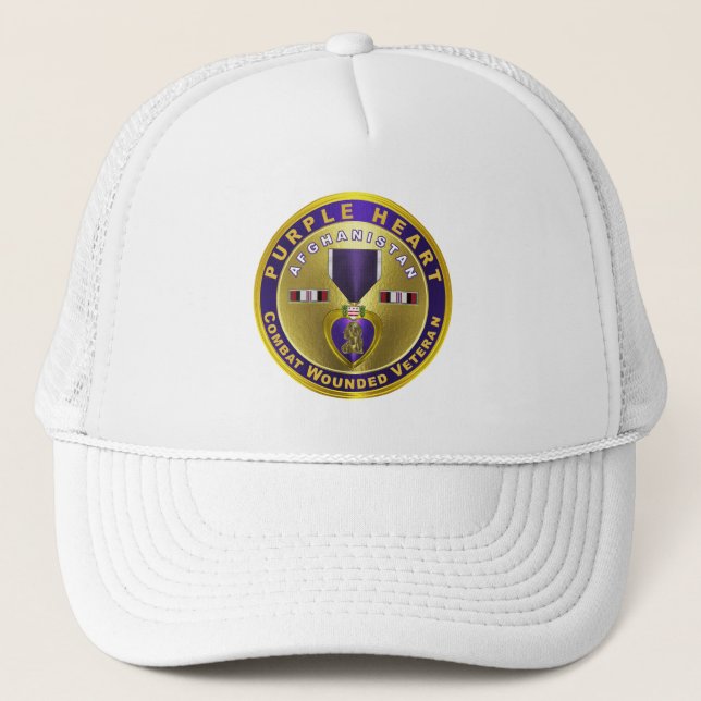 Casquette Purple Heart AFGHANISTAN (Devant)