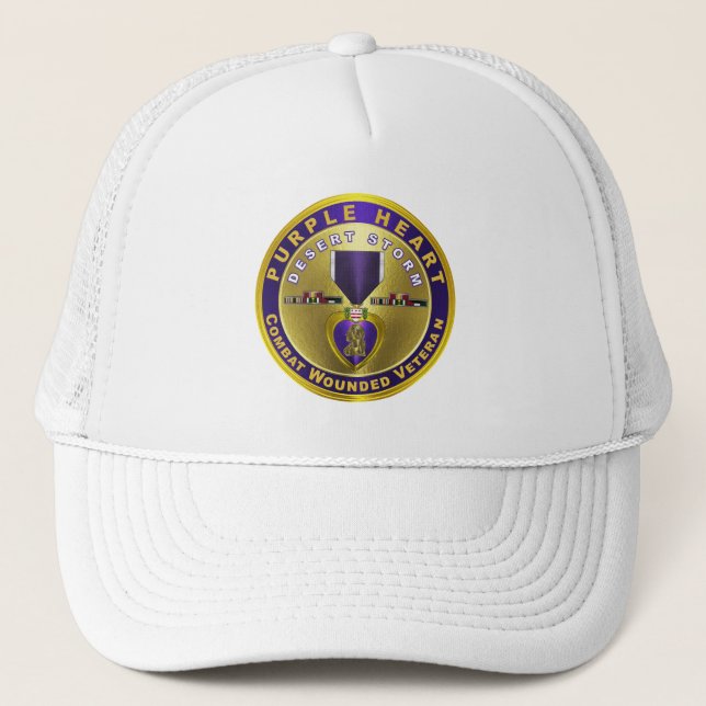 Casquette Purple Heart DESERT STORM (Devant)