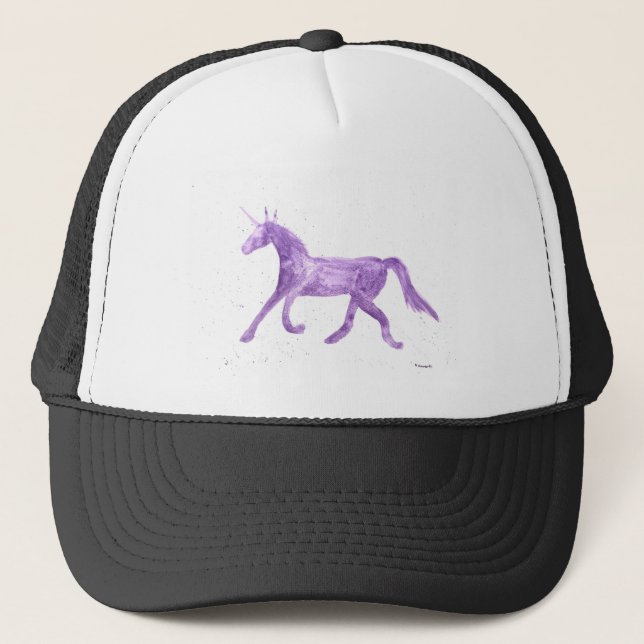 Casquette Purple unicorn (Devant)