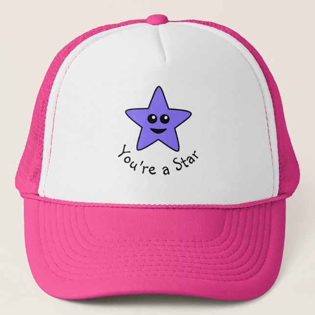 Casquette Purple You're a Star Trucker Hat (Devant)
