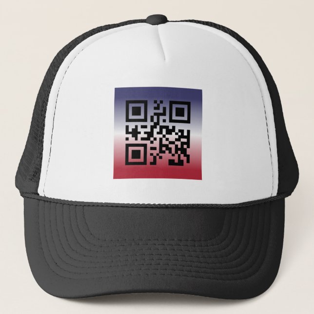 Casquette QR Code® dit : HEUREUX 4 JUILLET (Devant)