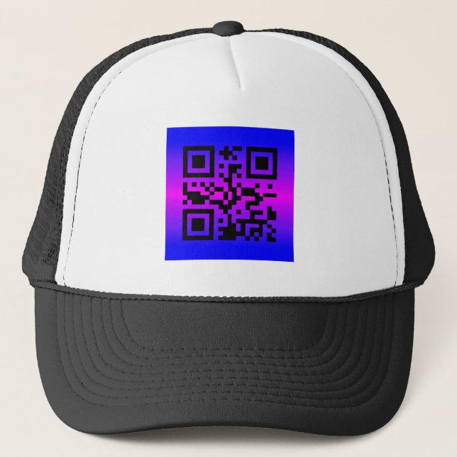 Casquette QR Code® Dit : IL EST DOUBLE (Devant)