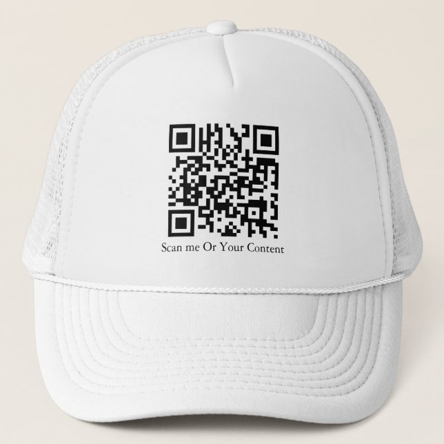 Casquette QR personnalisé - Ajoutez votre QR et votre conten (Devant)