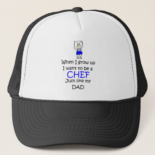 Casquette Quand je grandis le chef (Devant)